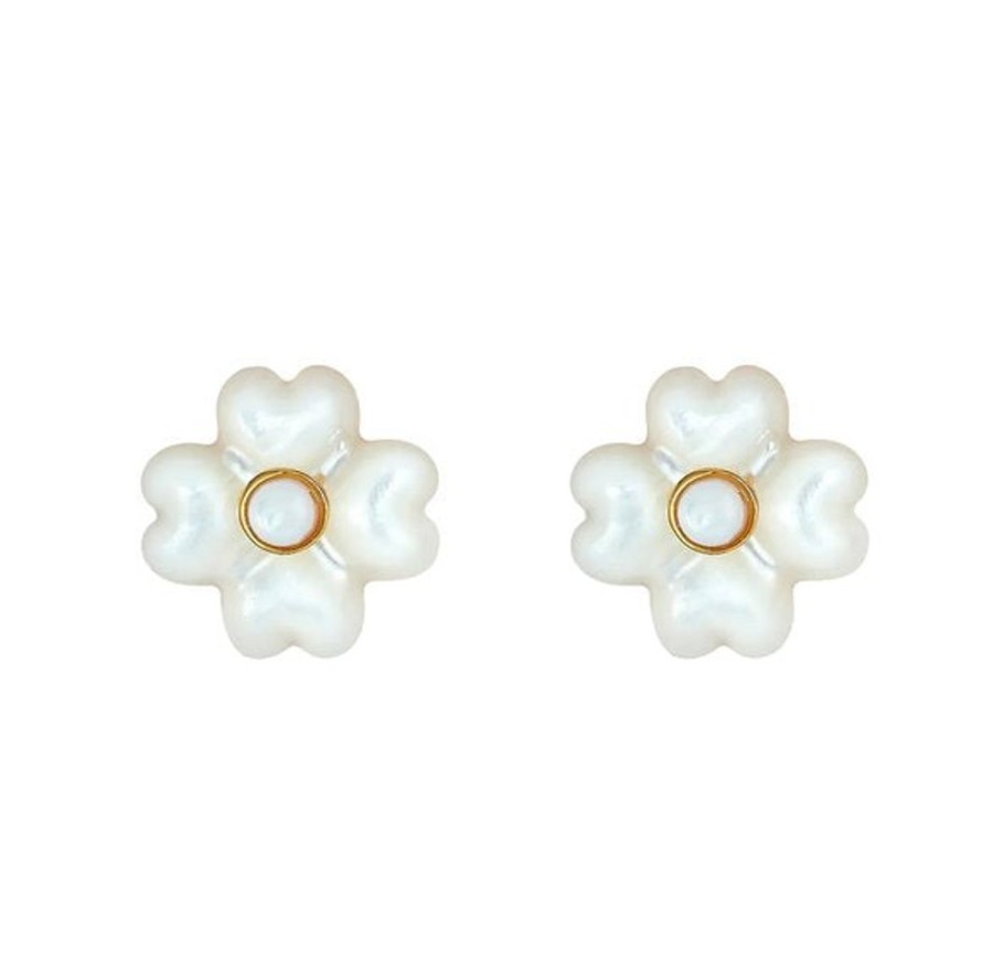 Jewelry + Accessories ASHA Earrings | Elle Stud Mop