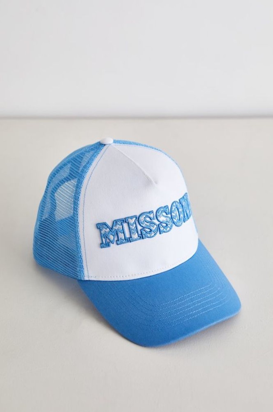 Jewelry + Accessories Missoni Hats & Gloves | Baseball Woven Hat Blue