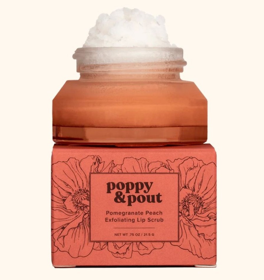 Jewelry + Accessories Poppy & Pout Beauty & Hair | Lip Scrub Pomegranate Peach