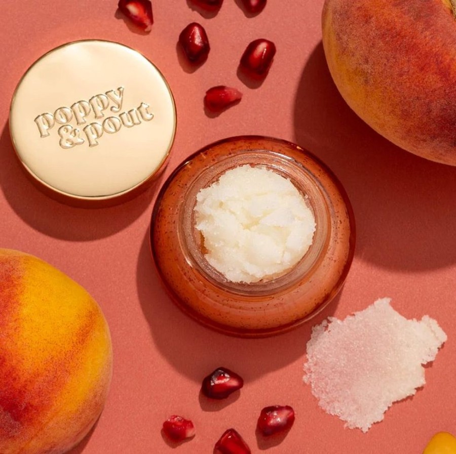 Jewelry + Accessories Poppy & Pout Beauty & Hair | Lip Scrub Pomegranate Peach