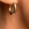 Jewelry + Accessories Deo Jewelry Earrings | 22Mm Filled Hoops Gold