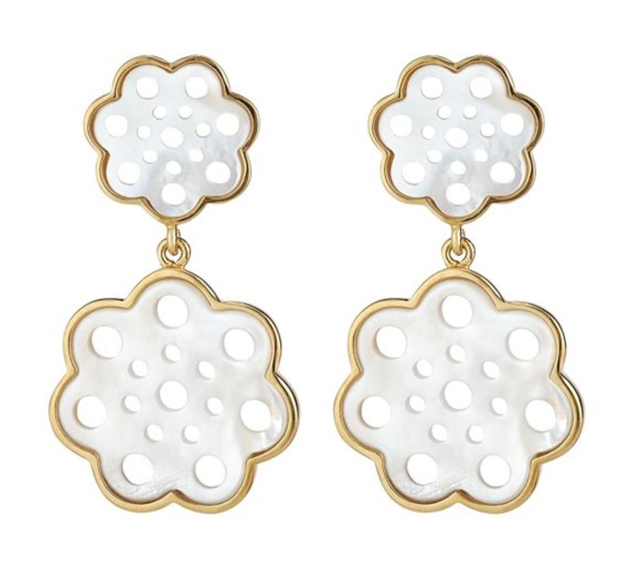 Jewelry + Accessories ASHA Earrings | Gardenia Drop Earring Small