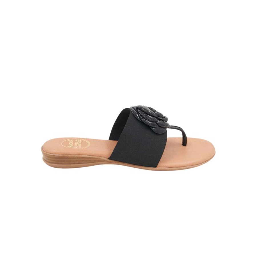 Shoes Andre Assous | Nara Featherweights Sandal Flower Black