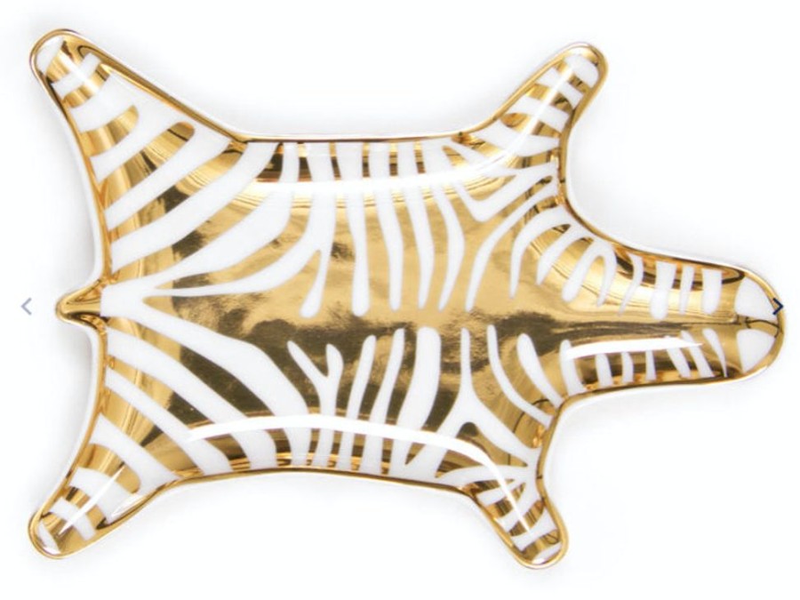 Jewelry + Accessories Jonathan Adler Home Decor | Zebra Stacking Dish Gold