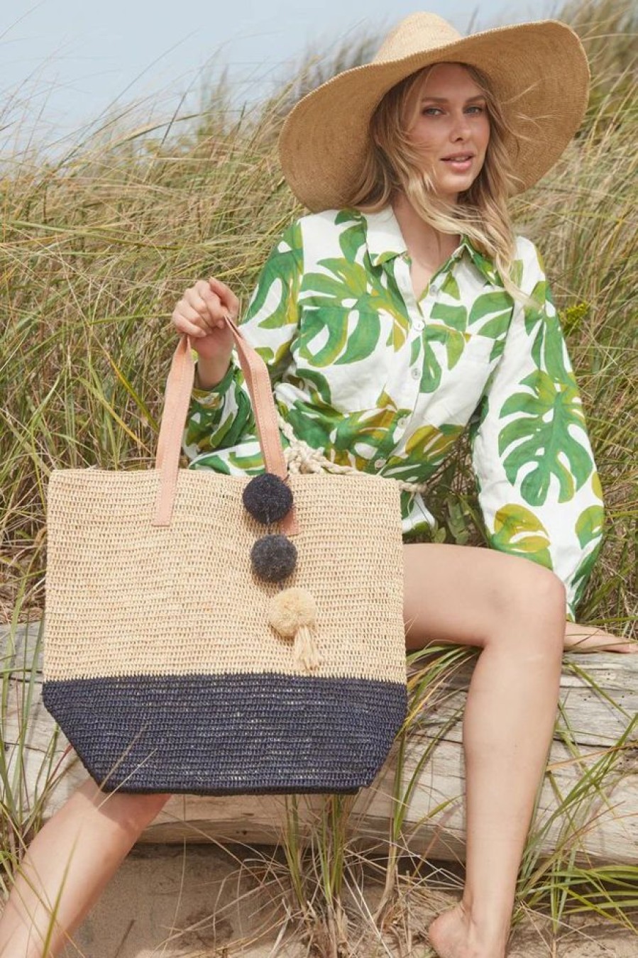 Handbags MAR Y SOL | Montauk Tote Navy