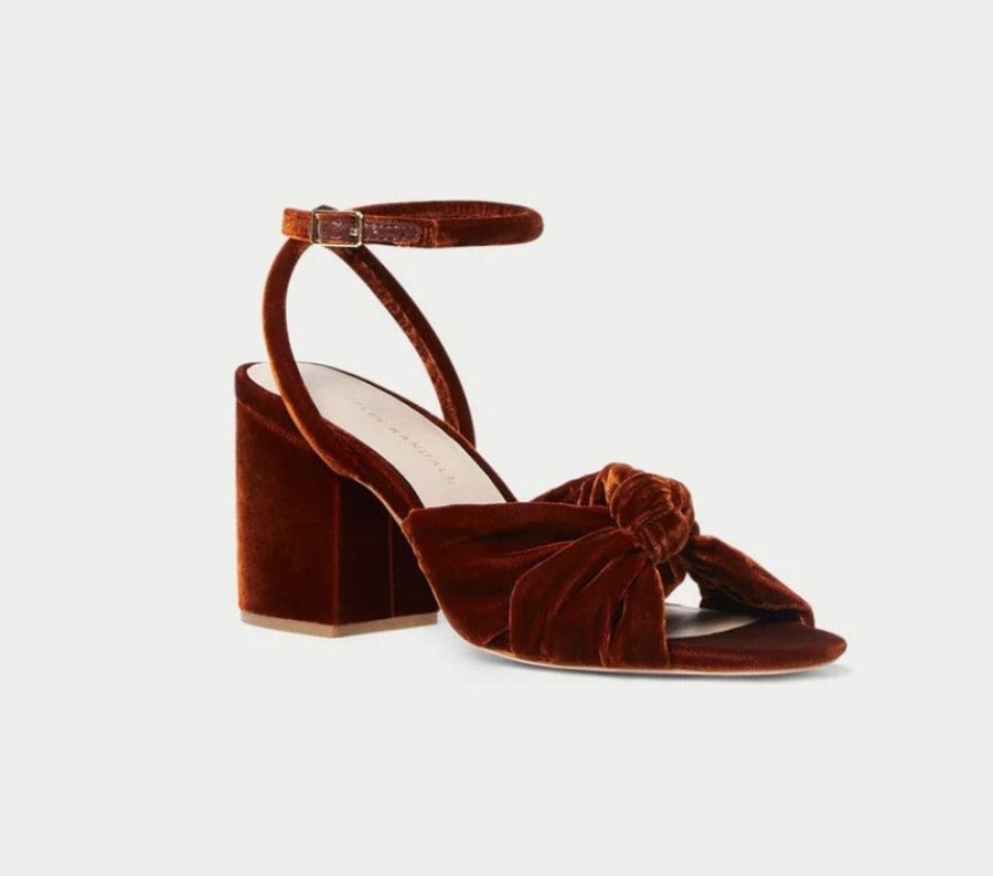 Shoes Loeffler Randall Shoes | Fiamma Knot Mid Heel Sandal Sienna