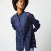 Apparel Ann Mashburn | Josephine Bib Tunic Navy Floral Lace