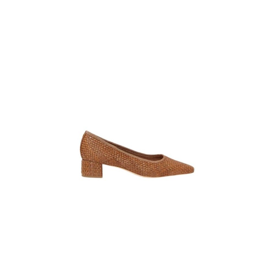 Shoes Loeffler Randall Shoes | Nerine Square Toe Midheel Pump Brown