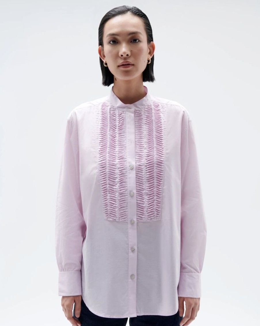 Apparel Figue | Figue Nathan Shirt Lilac Snow