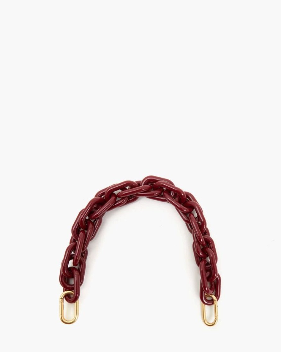 Handbags Clare V. | Shortie Strap Resin Oxblood