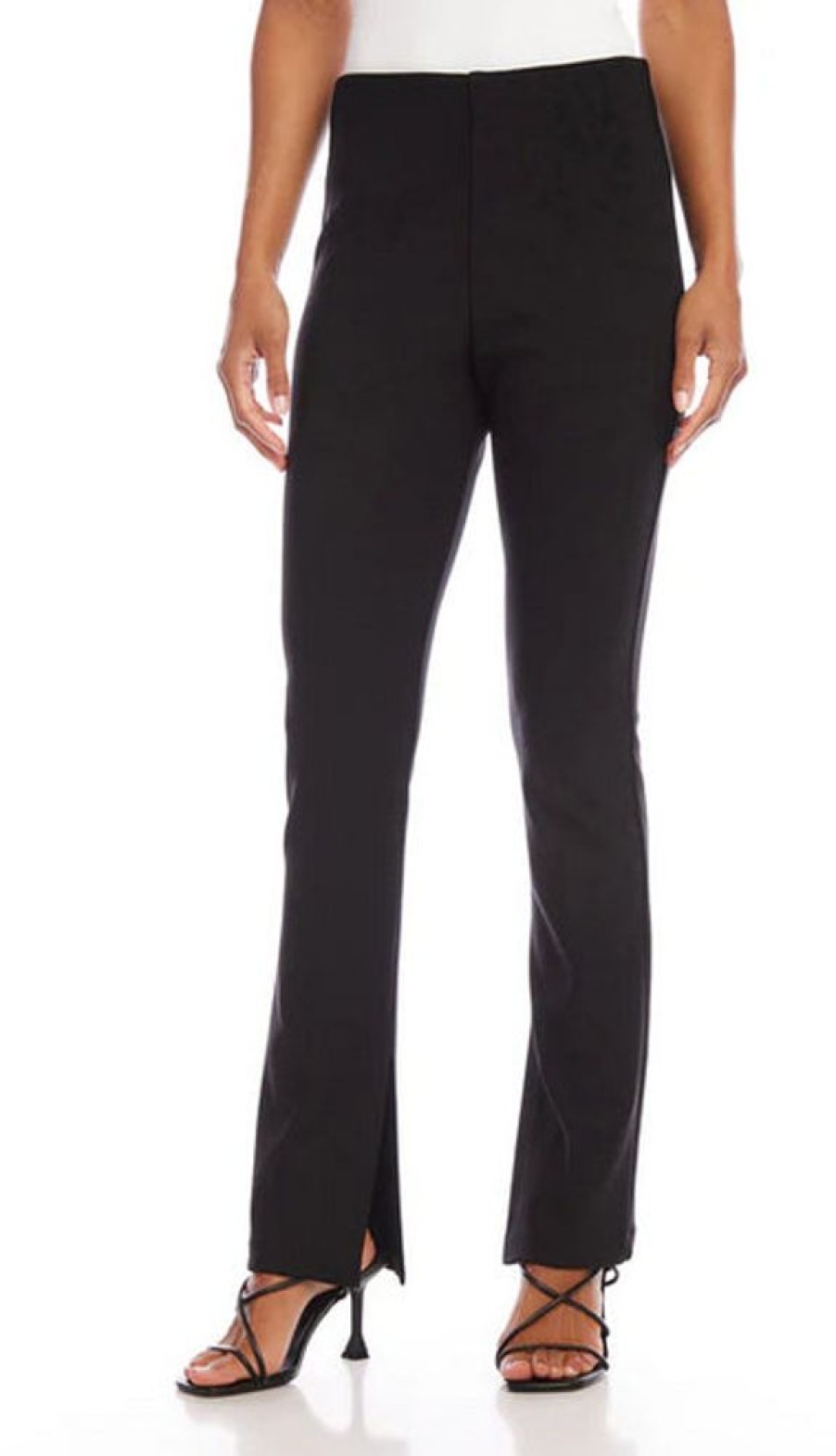 Apparel Fifteen Twenty | Side Slit Bootcut Pants Black