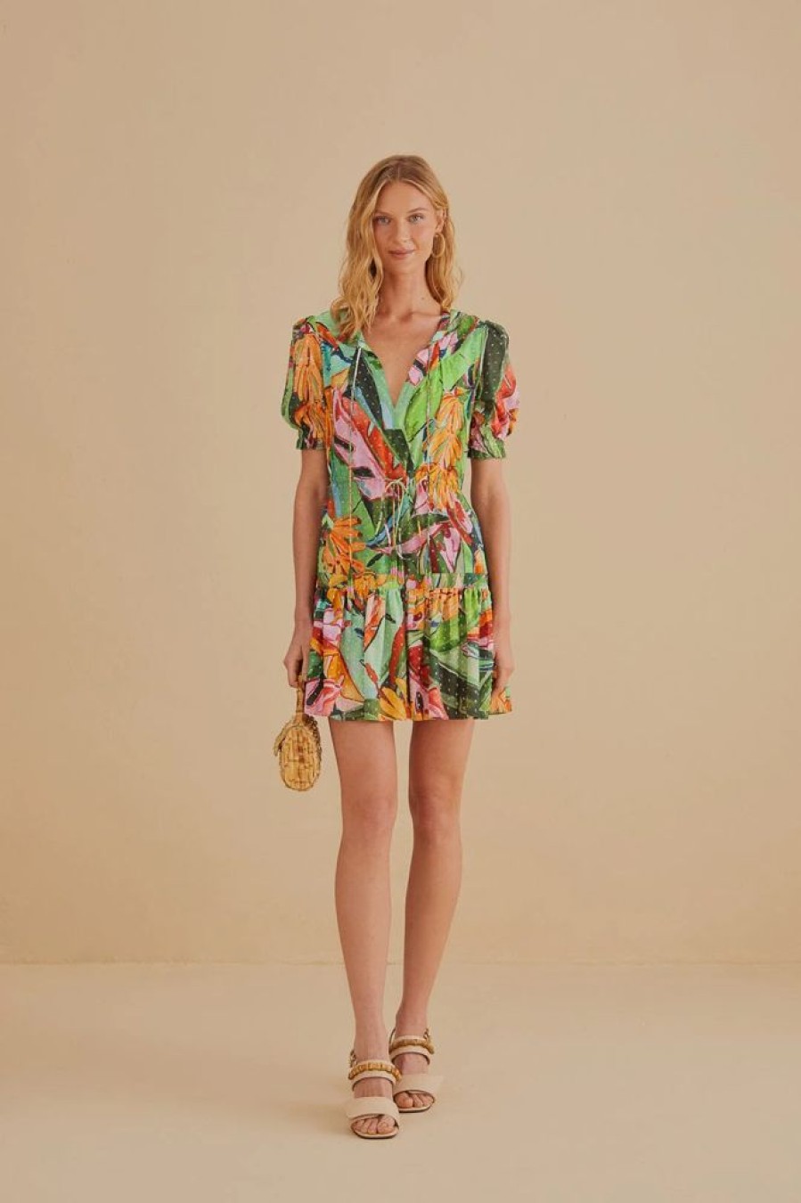 Apparel Farm Rio | Mini Dress Banana Foliage Multicolor