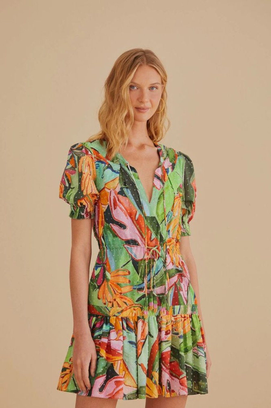 Apparel Farm Rio | Mini Dress Banana Foliage Multicolor