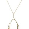 Jewelry + Accessories Jane Win Jane Win Jewelry | Lucky Gold Wishbone 18-20" Adjustable Chain