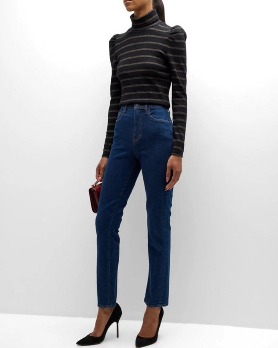 Apparel Veronica Beard | Alenah Slim Straight Rodeo Clea