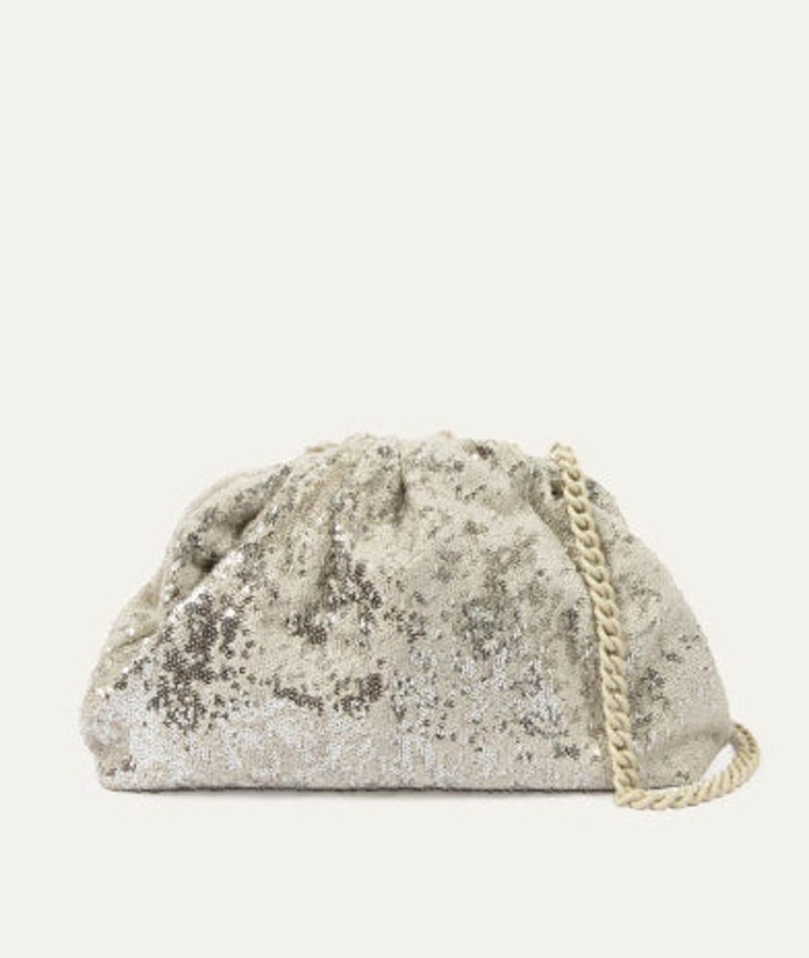 Handbags Maria La Rosa | Paillettes Game Beige