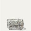 Handbags Maria La Rosa | Narciso Mini Pub Ribbon Satin Silver