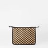 Handbags MZ Wallace | Woven Clutch Camel/ Black