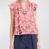 Apparel Ulla Johnson | Cleo Top Hollyhock