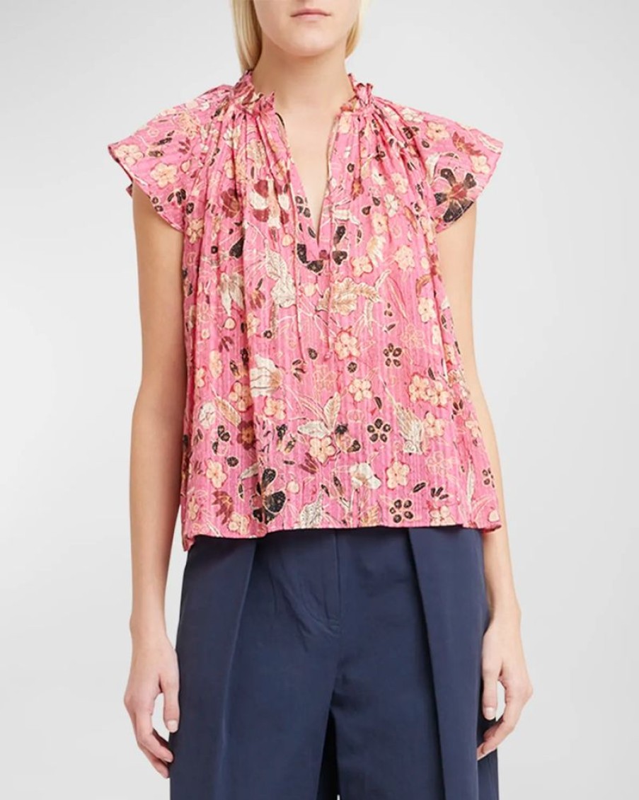 Apparel Ulla Johnson | Cleo Top Hollyhock