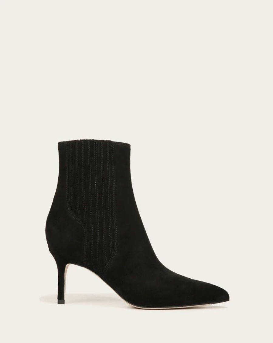 Shoes Veronica Beard - Shoes | Lisa Suede Bootie Black