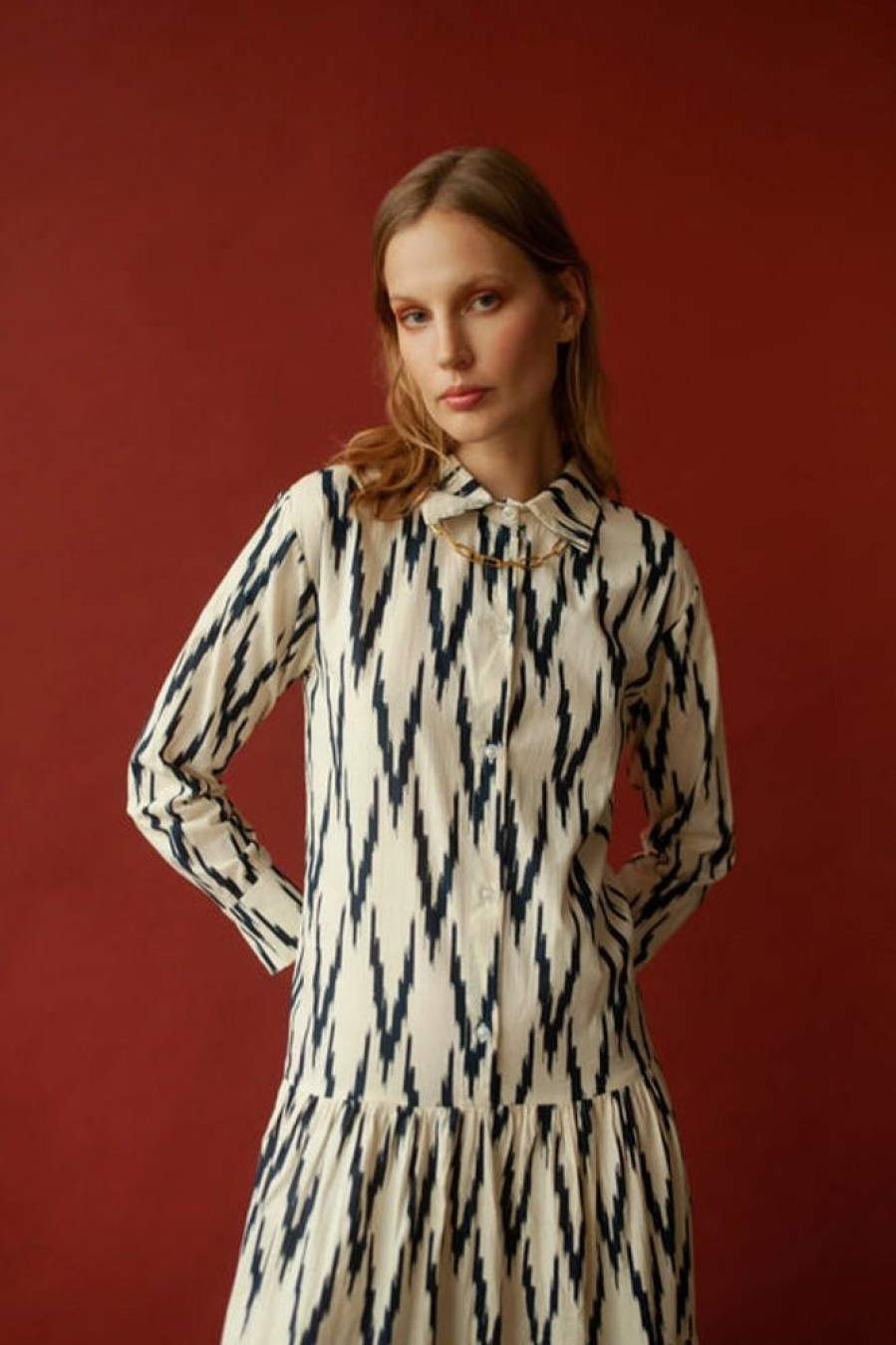 Apparel Guadalupe | Meredith Ikat Dress Blue