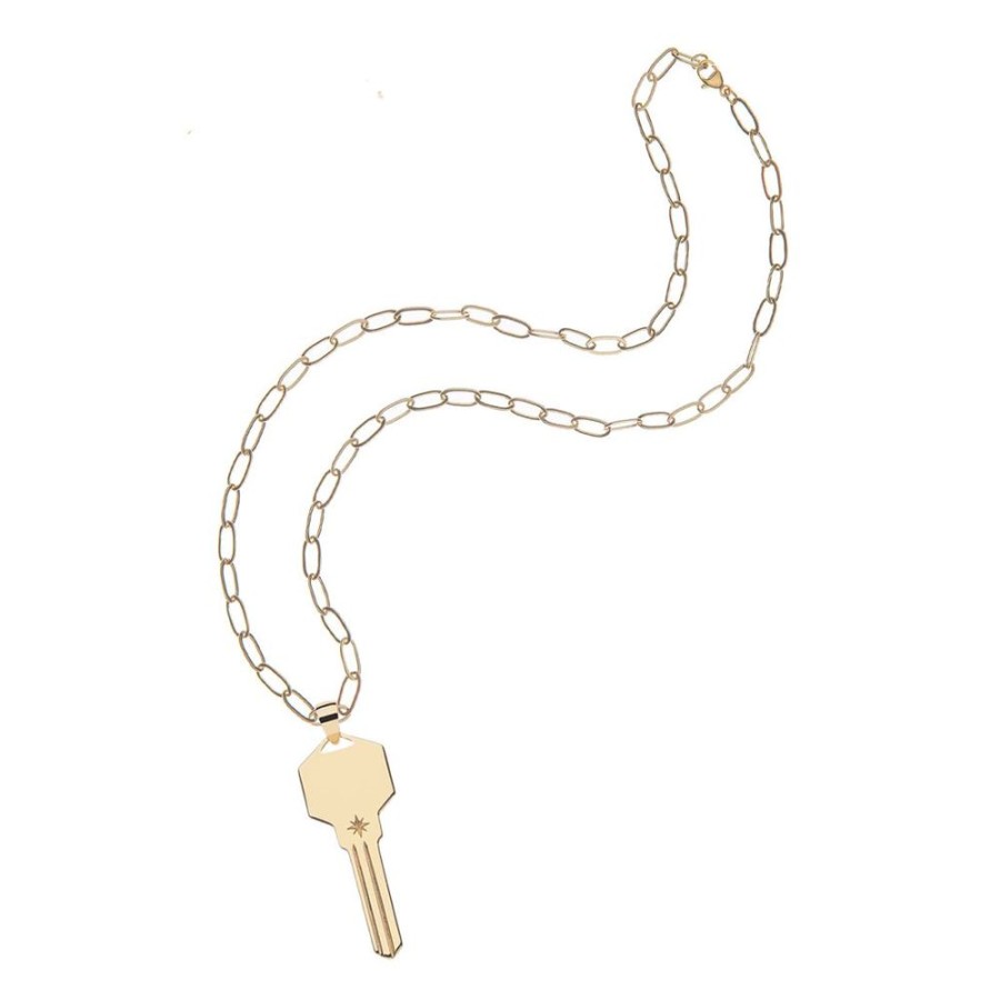 Jewelry + Accessories Jane Win Necklaces | Forever Key 18" Drawn Link