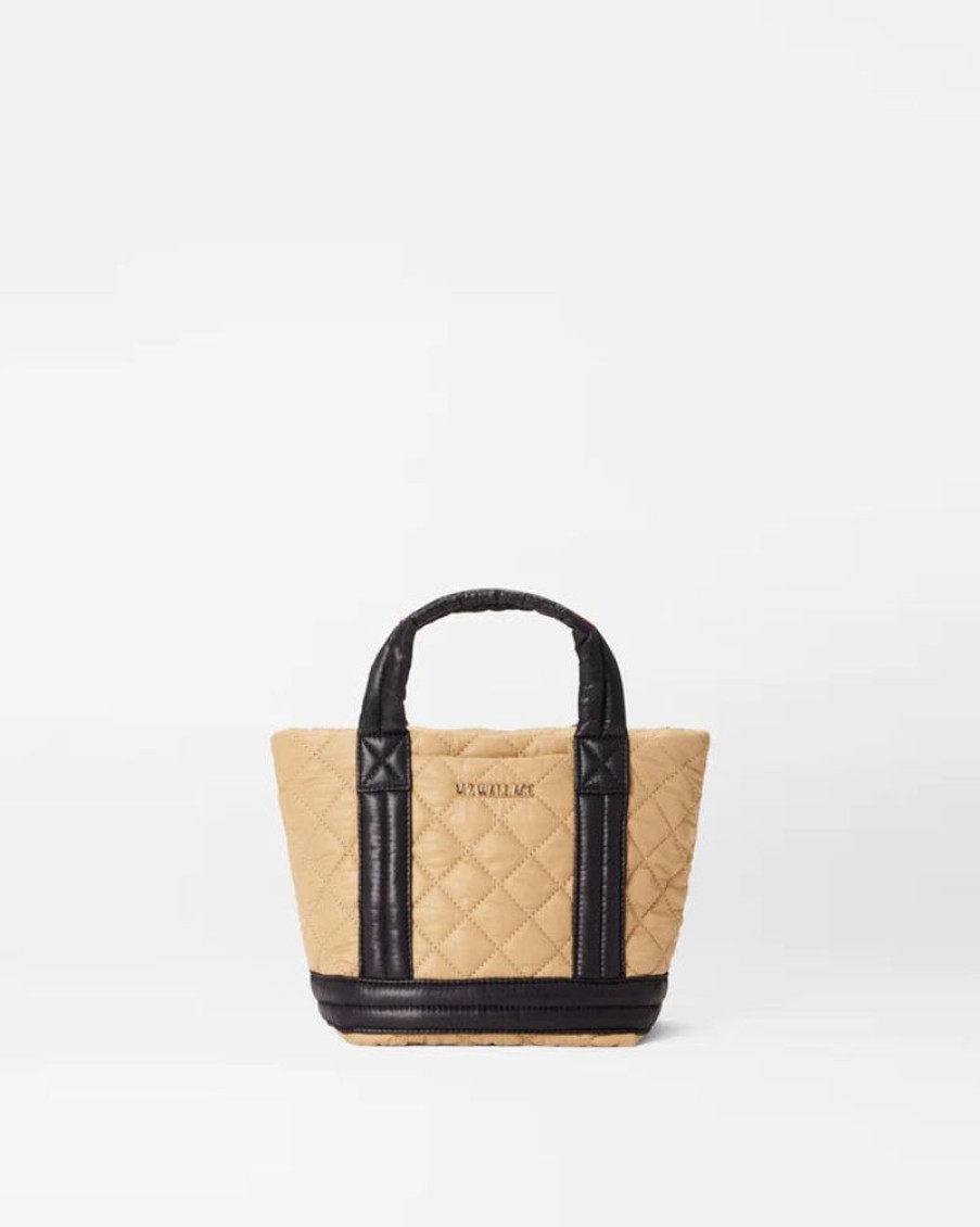 Handbags MZ Wallace | Empire Tote Mini Camel/ Black