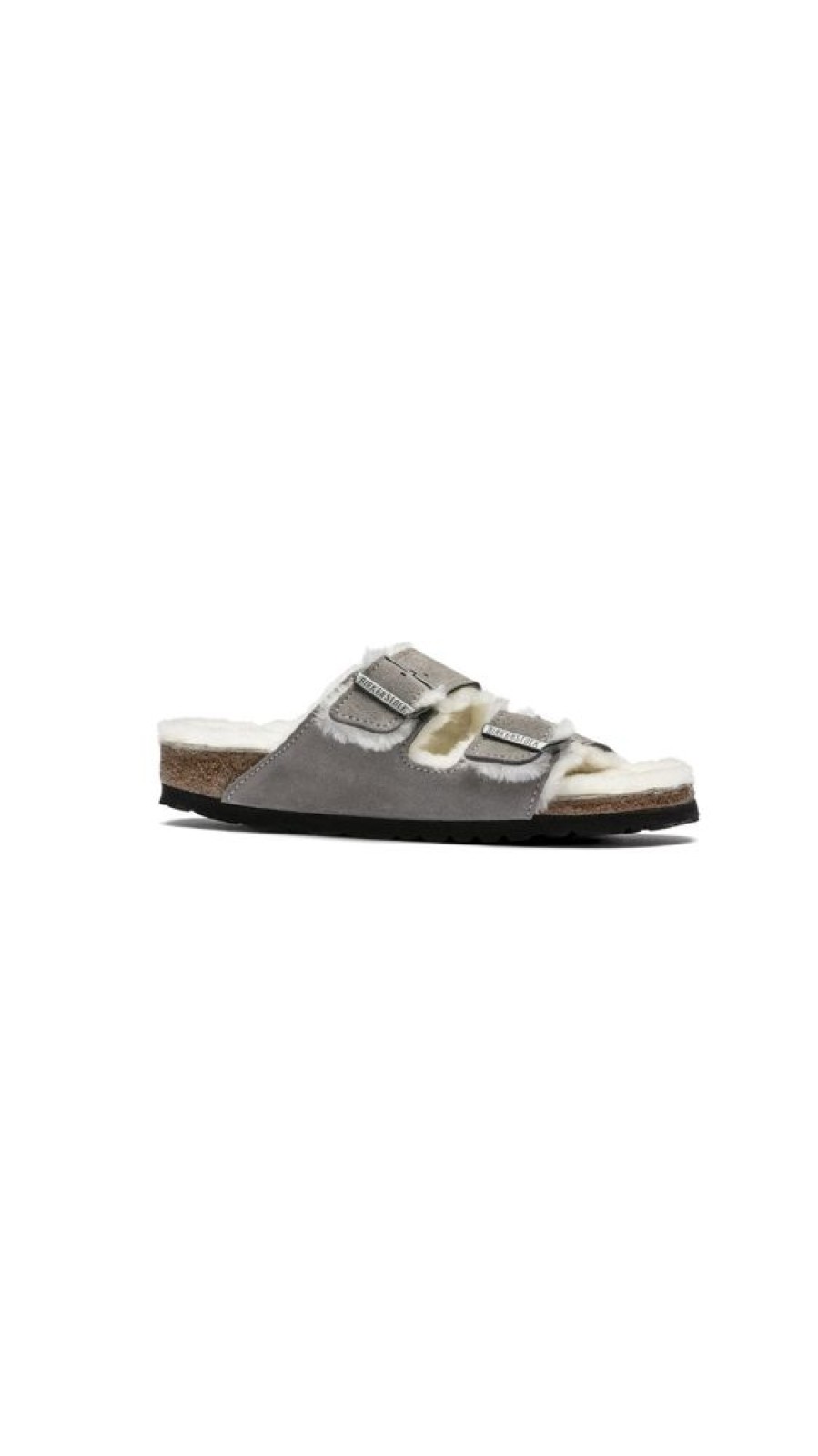 Shoes Birkenstock | Arizona Shearling Suede Stone Coin