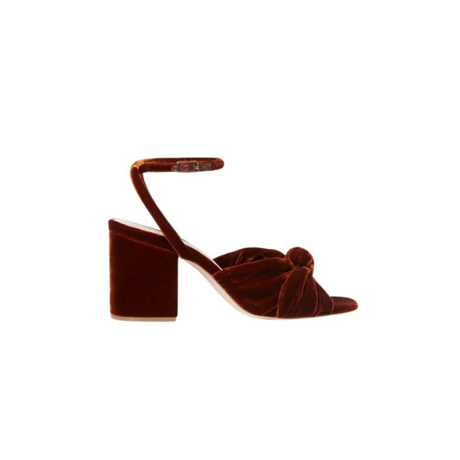 Shoes Loeffler Randall Shoes | Fiamma Knot Mid Heel Sandal Sienna