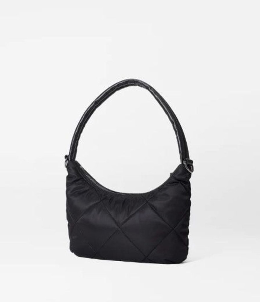 Handbags MZ Wallace | Quilted Bowery Shoulder Bag Small Black