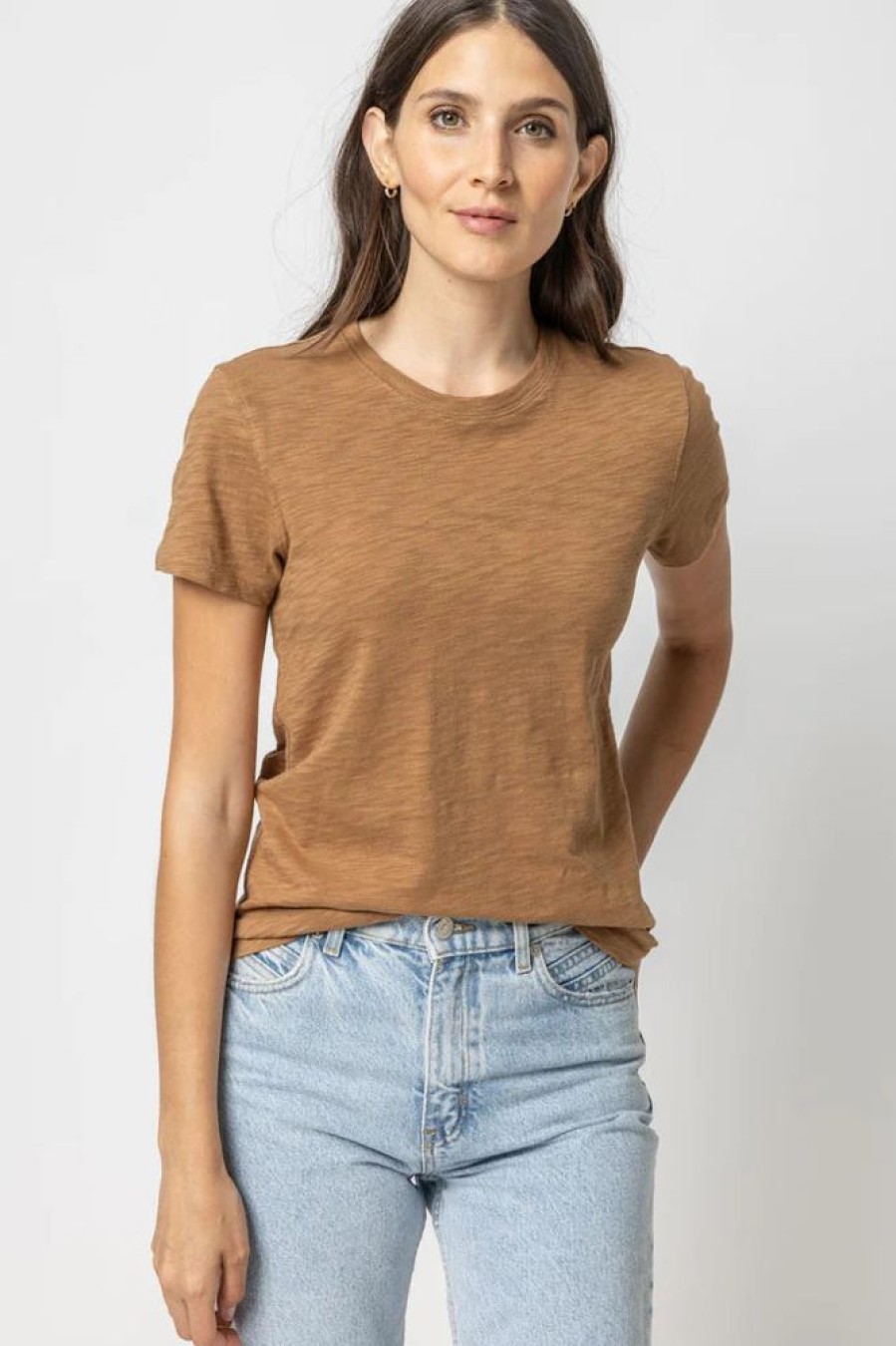 Apparel Lilla P | Short Sleeve Crewneck Russet