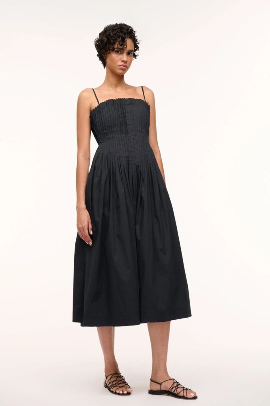 Apparel Staud | Midi Bella Dress Black