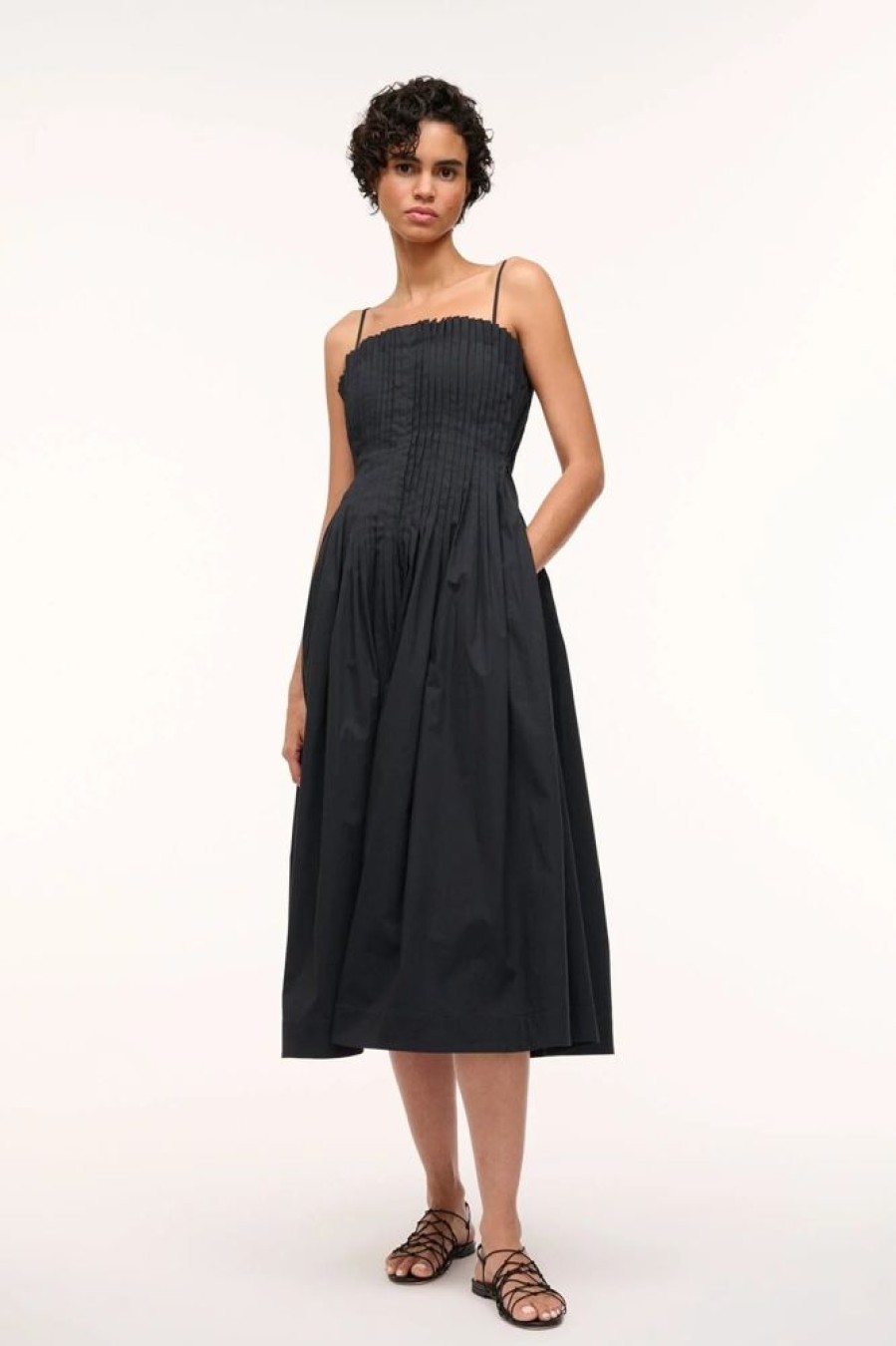 Apparel Staud | Midi Bella Dress Black