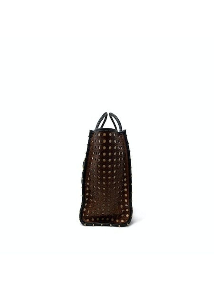 Handbags Kempton | Ballabriggs Leather Rattan Brown