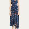 Apparel Ulla Johnson | Luca Dress Blue Dahlia