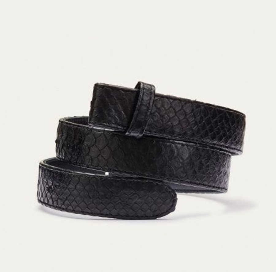 Jewelry + Accessories Claris Virot Belts | Python Belt Black